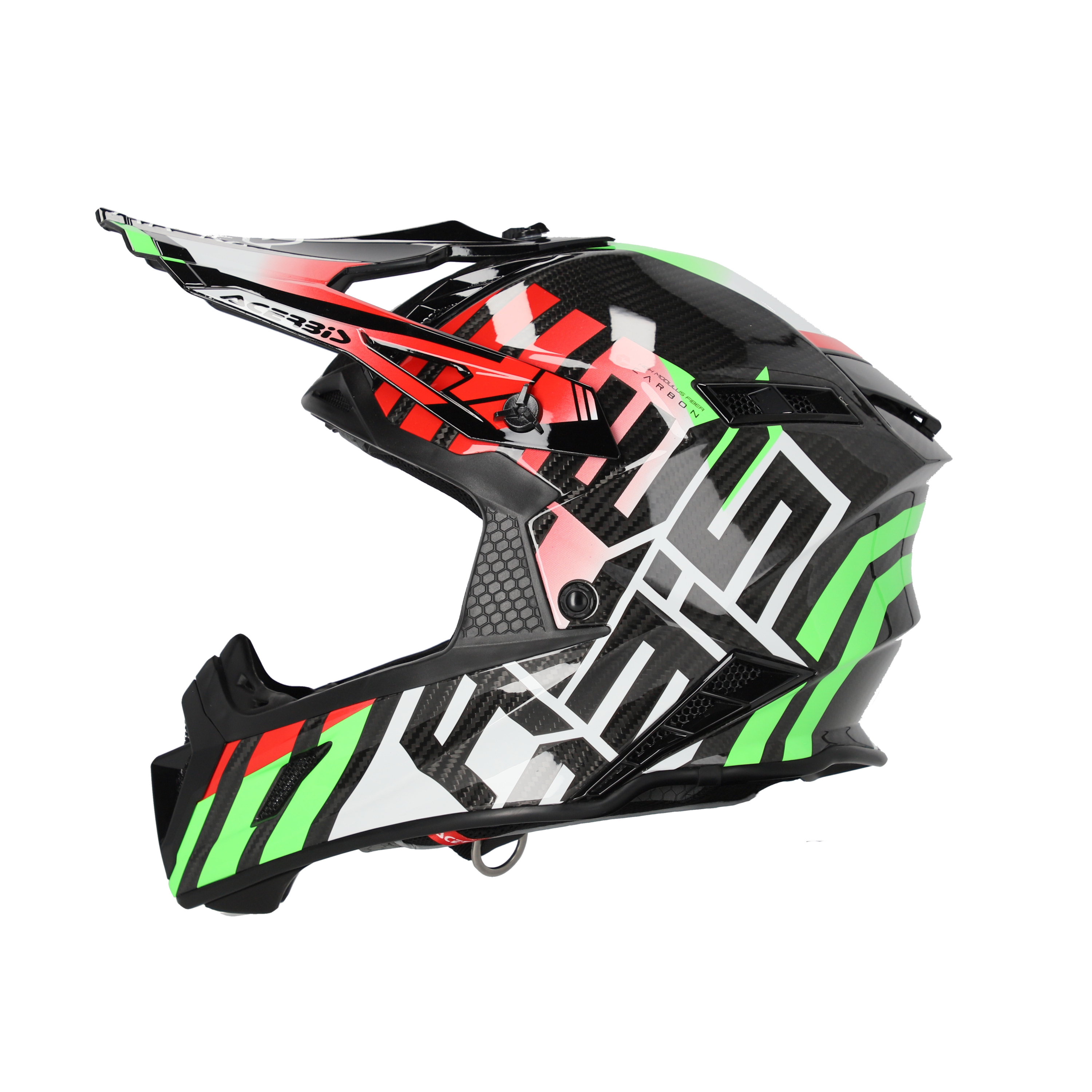 ACERBIS 0025401.323. casco cross bambino profile junior nero rosso